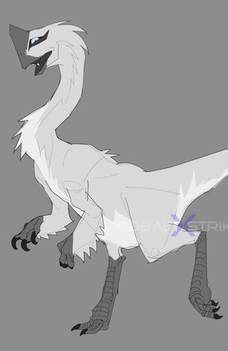 White oviraptor character